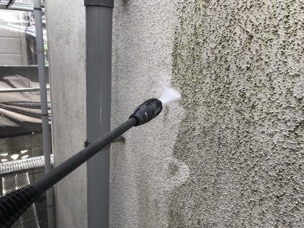 世田谷区　外壁塗装　高圧洗浄